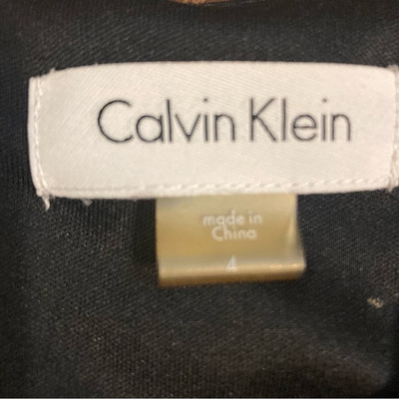 Ladies Calvin Klein Little Black Rhinestone Dress - Picture 3 of 4